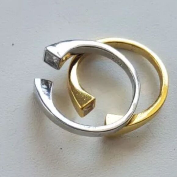 #46 ✨NEW 925 Sterling Silver Wrap Zircon Ring - Picture 2 of 7